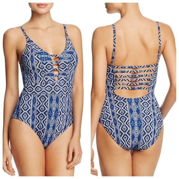 La Blanca Keyhole Tummy Control One Piece Size 4 - Picture 1 of 9